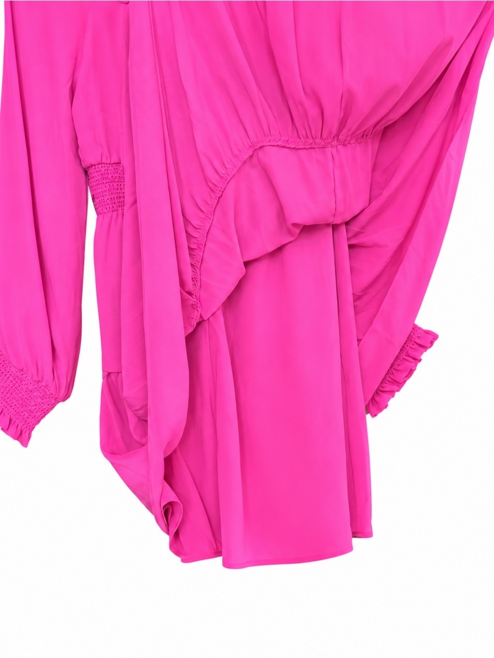 NWT Alice + Olivia Lavinia Smocked Mini Dress - Pink Sz 6 Sz 4 - Picture 9 of 9